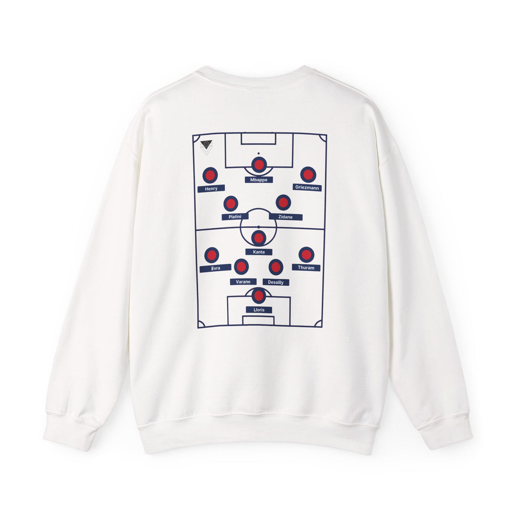 France Soccer Formation Sweatshirt | Football Lineup Crewneck | World Cup | Greatest XI ever