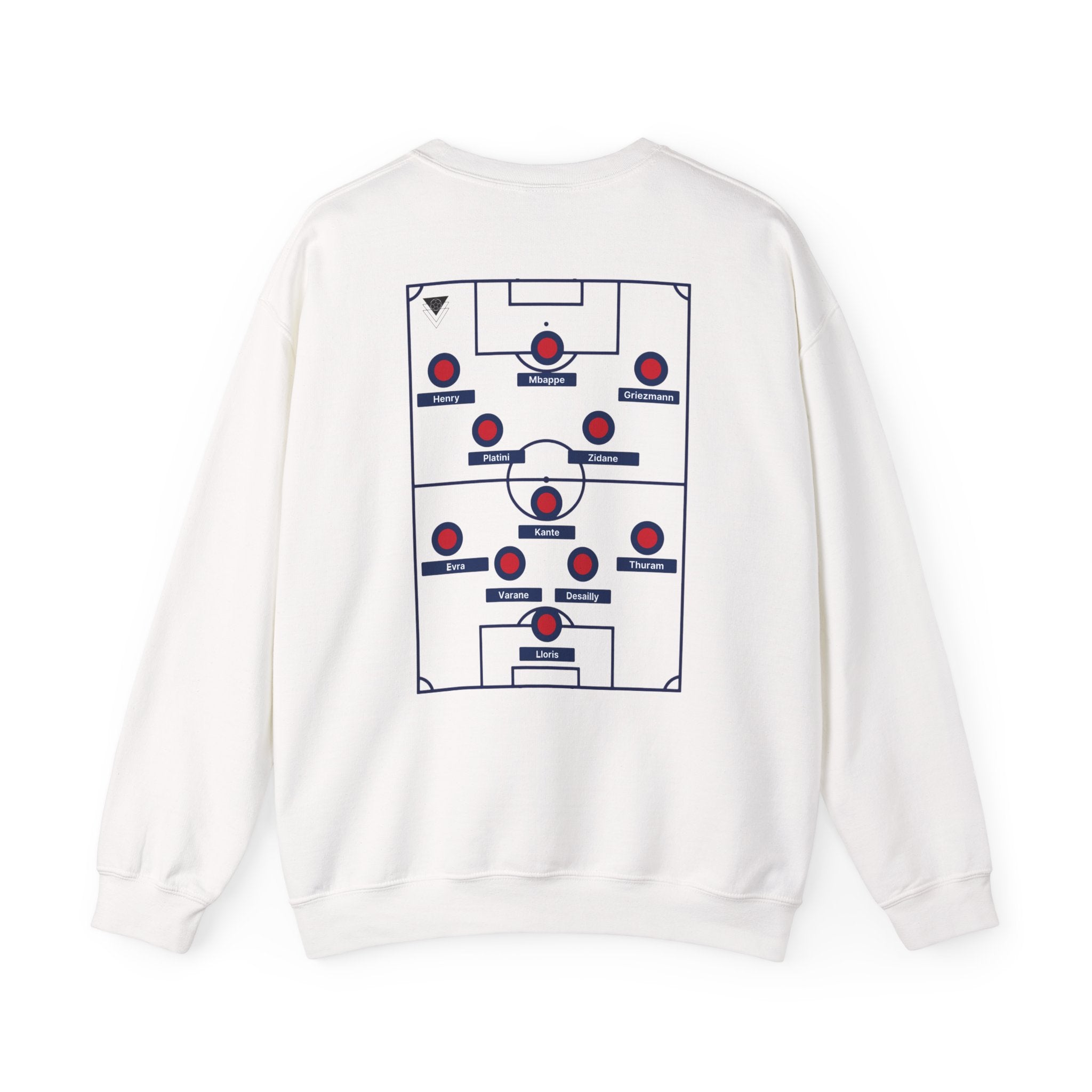 France Soccer Formation Sweatshirt | Football Lineup Crewneck | World Cup | Greatest XI ever