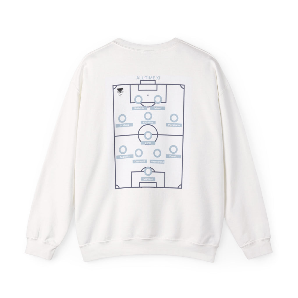 Argentina Messi Formation Sweatshirt | Football Lineup Crewneck | World Cup | Greatest XI ever