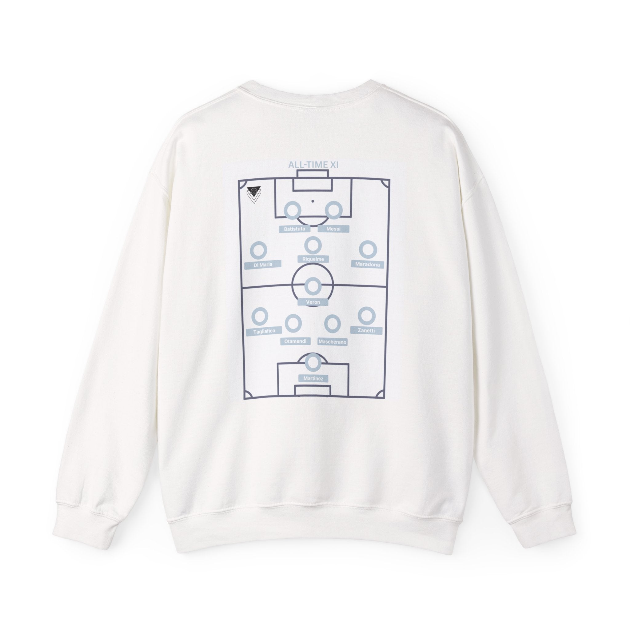 Argentina Messi Formation Sweatshirt | Football Lineup Crewneck | World Cup | Greatest XI ever