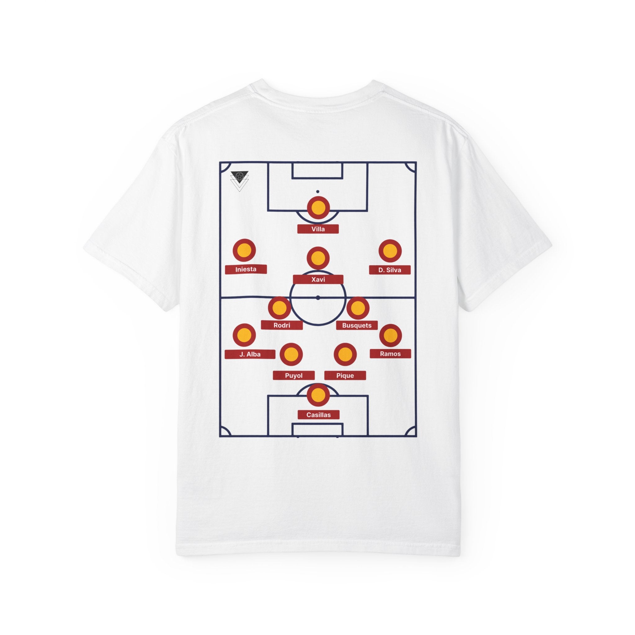 Spain Legend XI Football T-Shirt |  All-Time Starting Lineup Tee | España  Football Fan Gift | La Roja Shirt |  Unique Football Gift