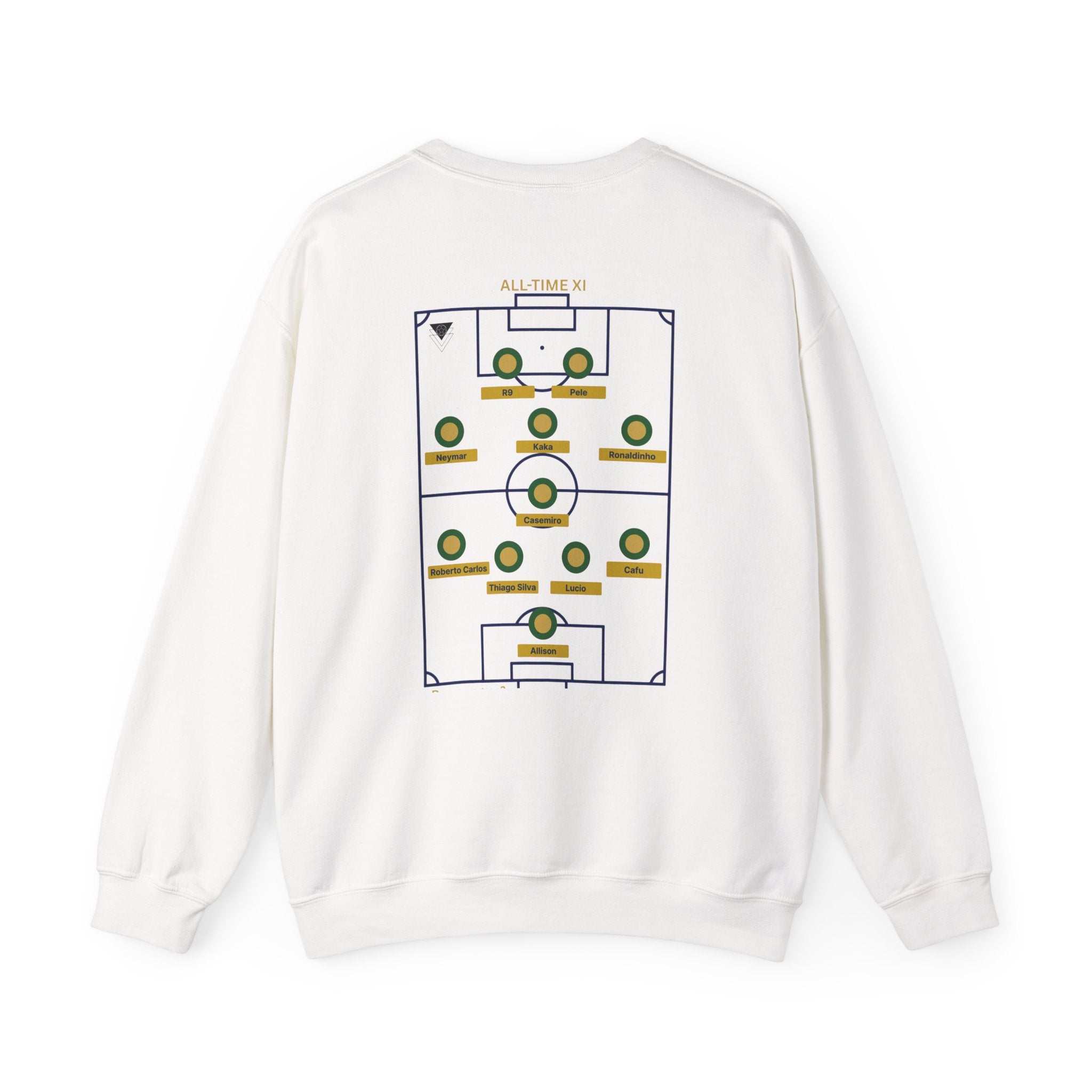 Brazil Formation Sweatshirt | Football Lineup Crewneck | World Cup | Greatest XI ever