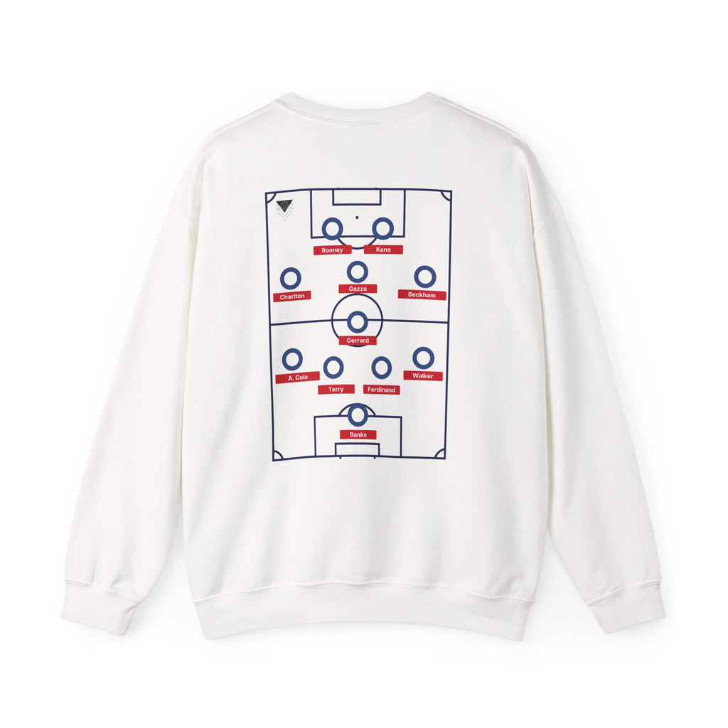 England Soccer Formation Sweatshirt | Football Lineup Crewneck | World Cup | Greatest XI ever