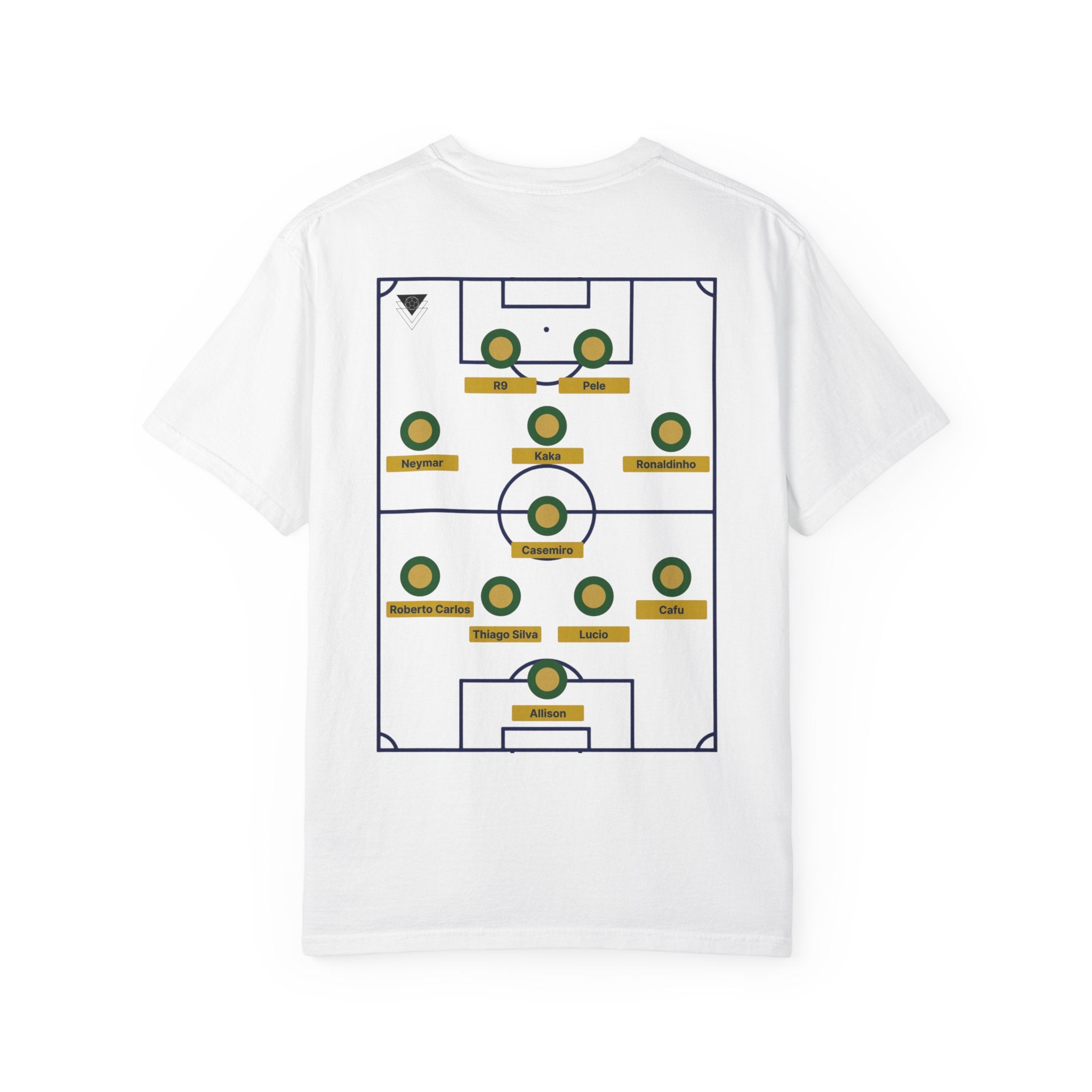 Brazil Legends Lineup T-shirt | Brazil Football Starting XI Tee