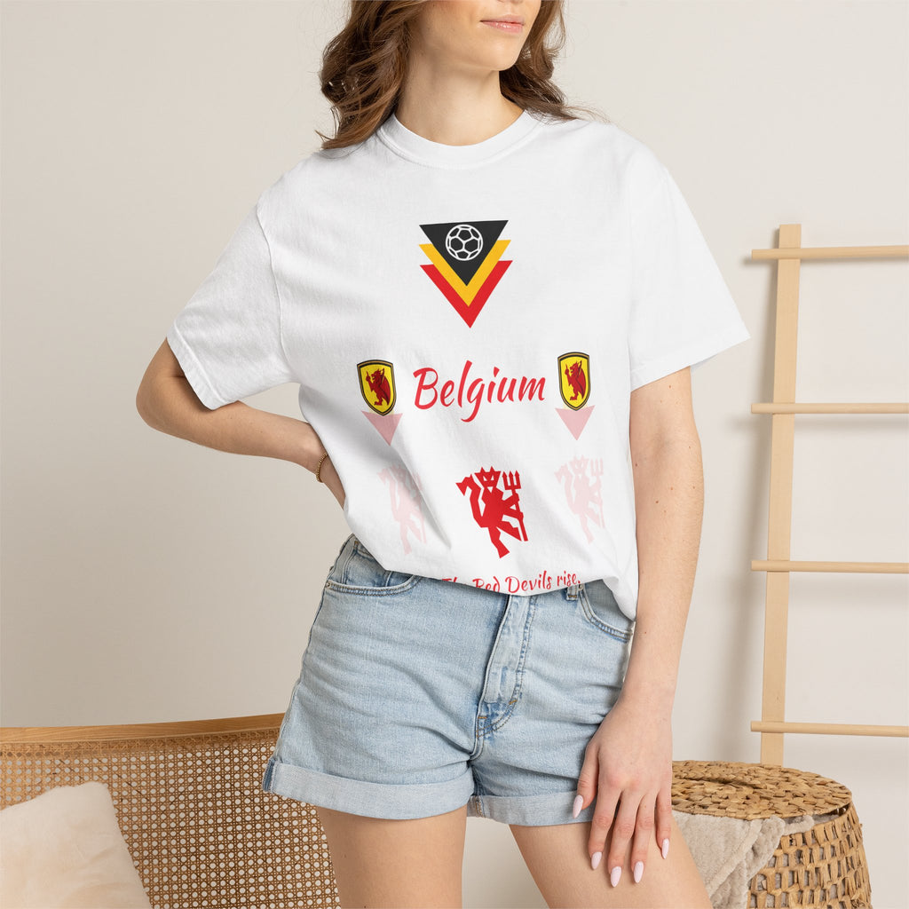 Belgium Legend XI Football T-Shirt |  All-Time Starting Lineup Tee | Belgium  Football Fan Gift | Red Devils Shirt |  World cup