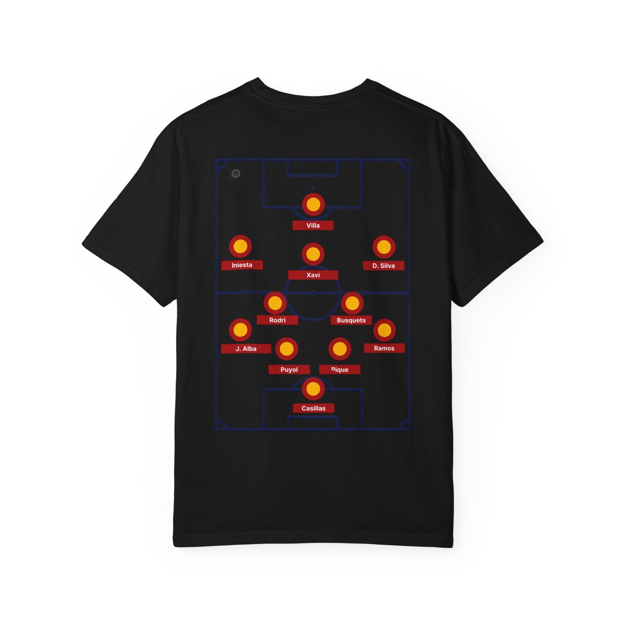 Spain Legend XI Football T-Shirt |  All-Time Starting Lineup Tee | España  Football Fan Gift | La Roja Shirt |  Unique Football Gift