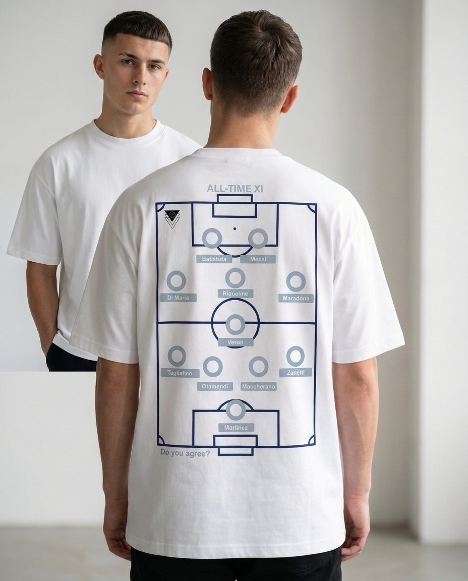 Custom Argentina Legend XI Football T-Shirt | Choose your Starting Lineup Tee | Unique Football Gift