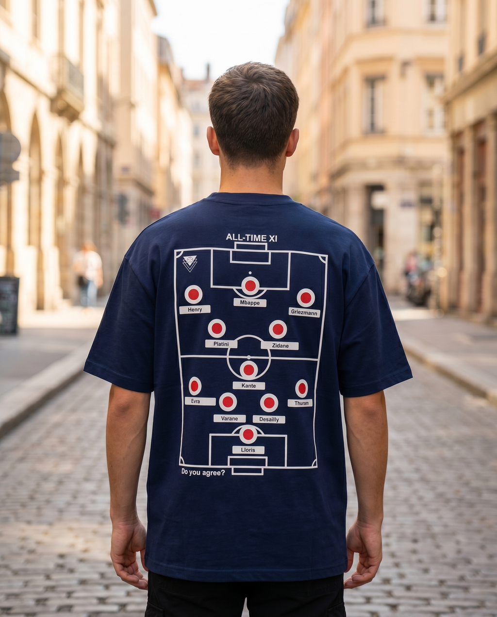 Custom France Legend XI Football T-Shirt | Choose your Starting Lineup Tee | France Football Fan Gift | Les Bleus Shirt |  Unique Football Gift