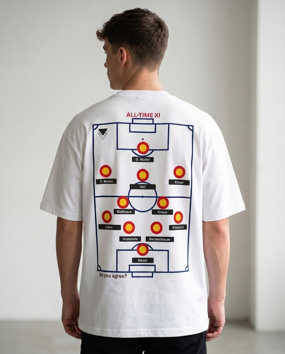 Germany Legend XI Football T-Shirt |  All-Time Starting Lineup Tee | German Football Fan Gift | Unique Football Gift